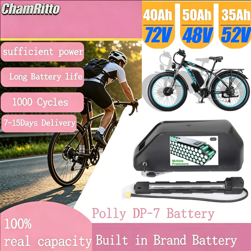 72V 50Ah 21700 Lithium Battery - Batterie de vélo électrique ChampionPolly Ebike