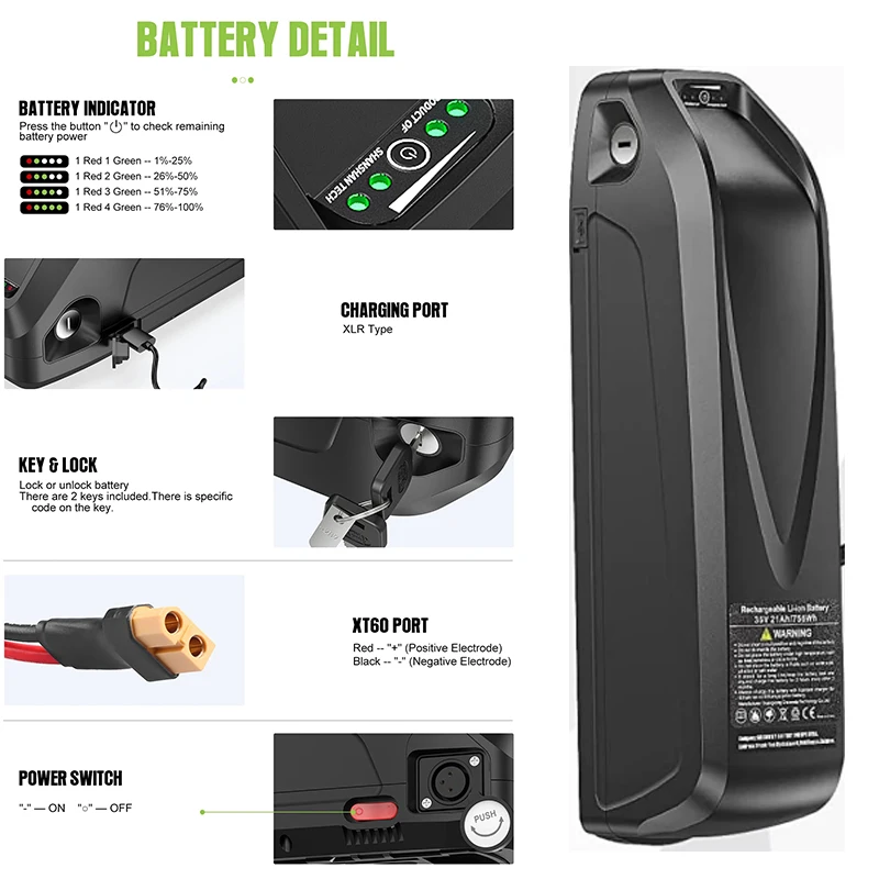 Batterie de vélo électrique 21 - 72V 50Ah 21700 Lithium Battery avis et prix