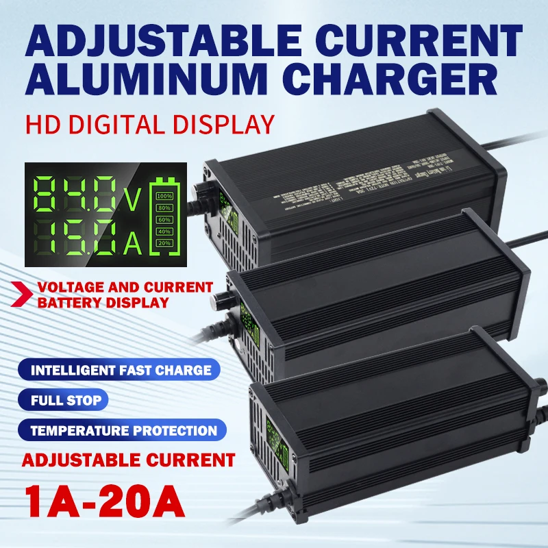 Chargeur de batterie au Lithiu - 72V 15A Fast Charger avis et prix