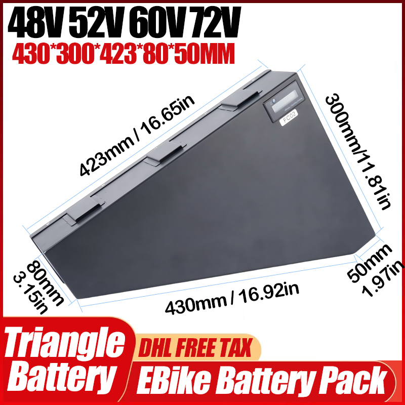 Vélo électrique 36v 48v 52v 20 - 72V 50Ah 21700 Lithium Battery avis et prix